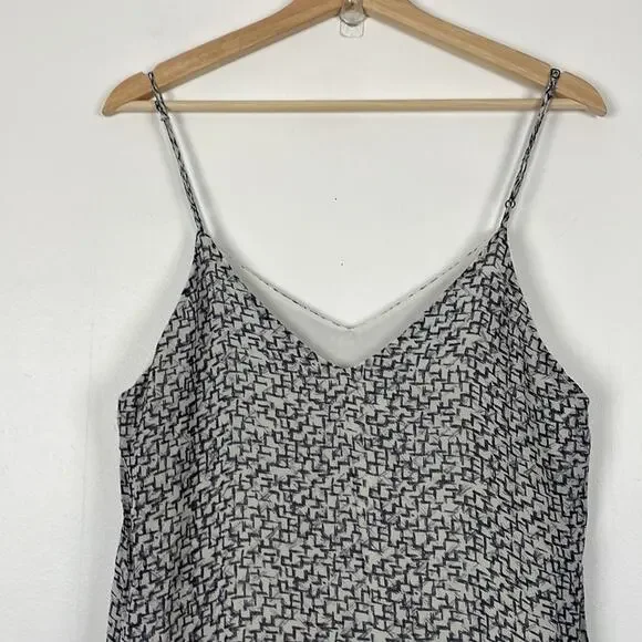 Hunter Bell New York Silk spaghetti strap Asymmetrical layered hem dress Medium - Picture 7 of 8